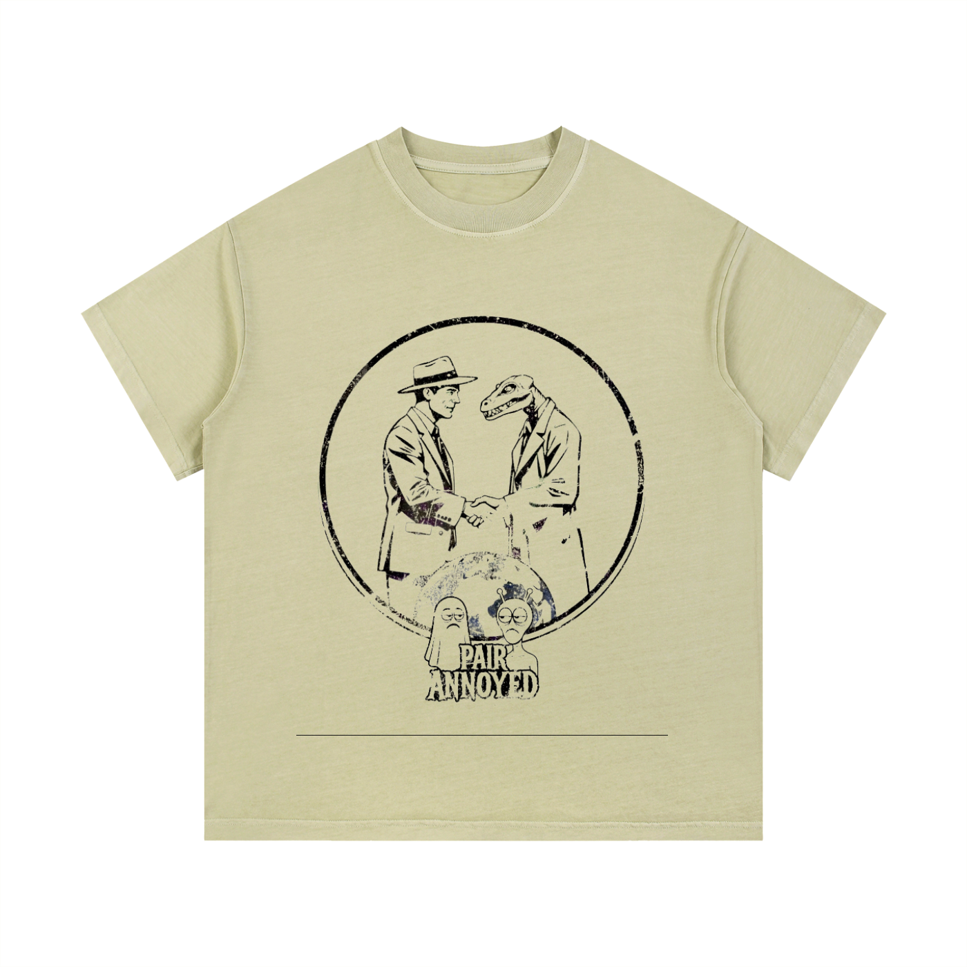 Pair Annoyed Deal Vintage Wash Cotton T-Shirt