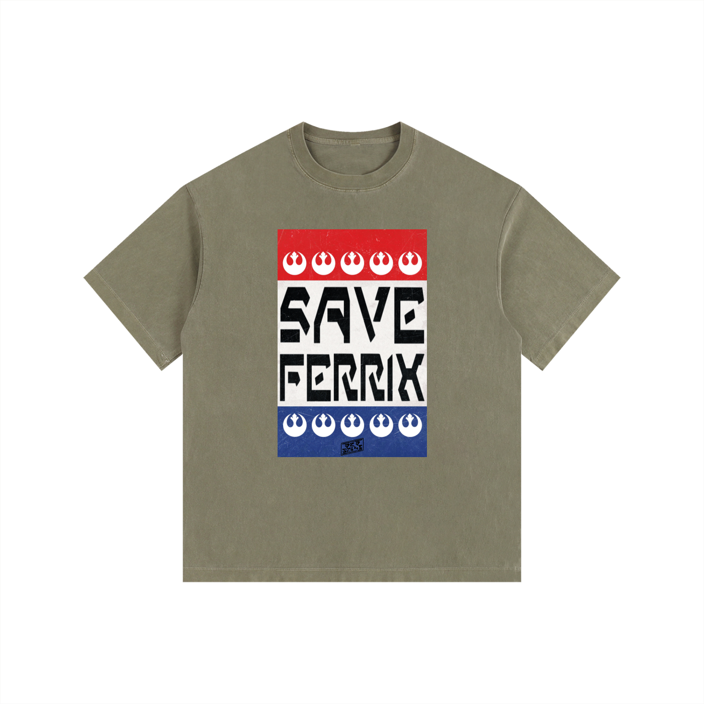 Save Ferrix- Washed Oversized Cotton T-Shirt