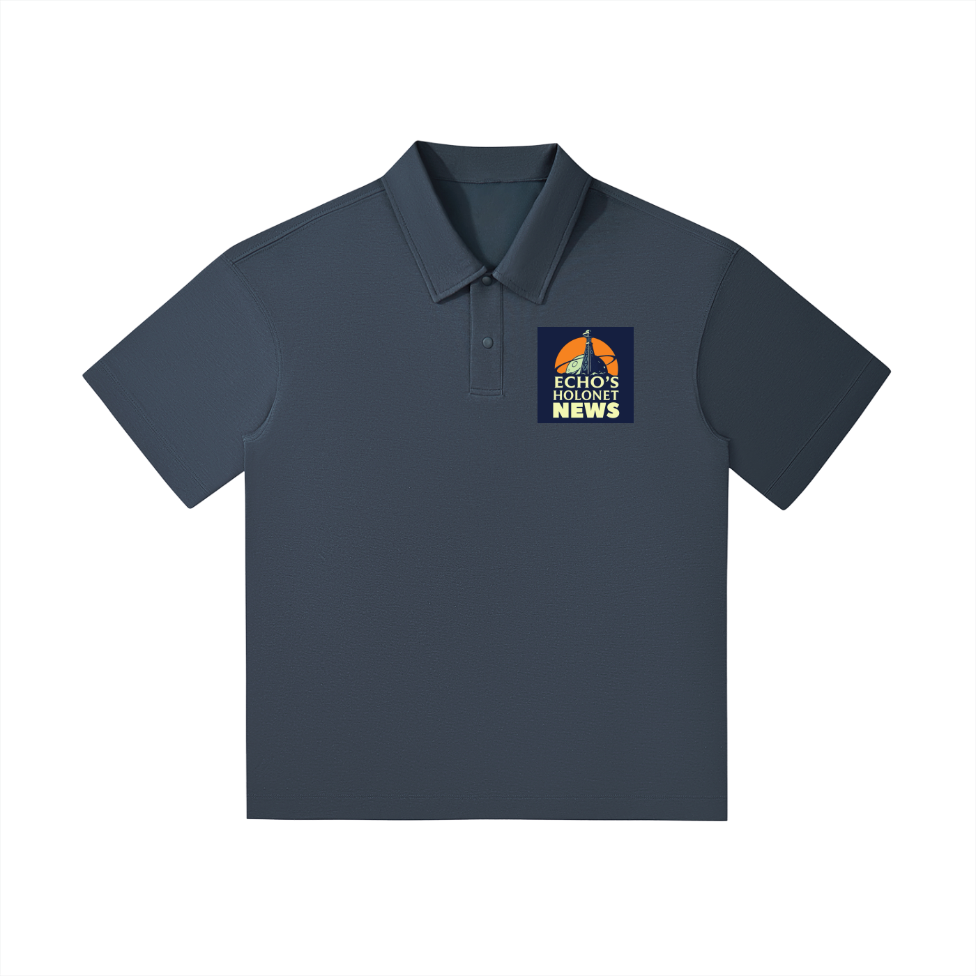 Echo's Holonet News Drop Shoulder Short-Sleeve Polo