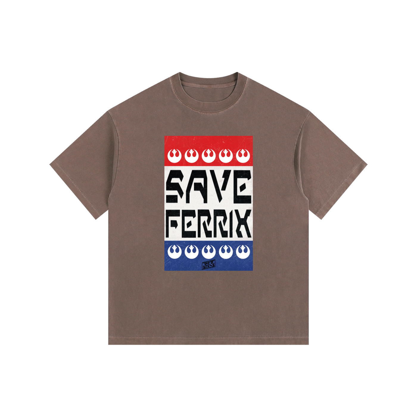 Save Ferrix- Washed Oversized Cotton T-Shirt