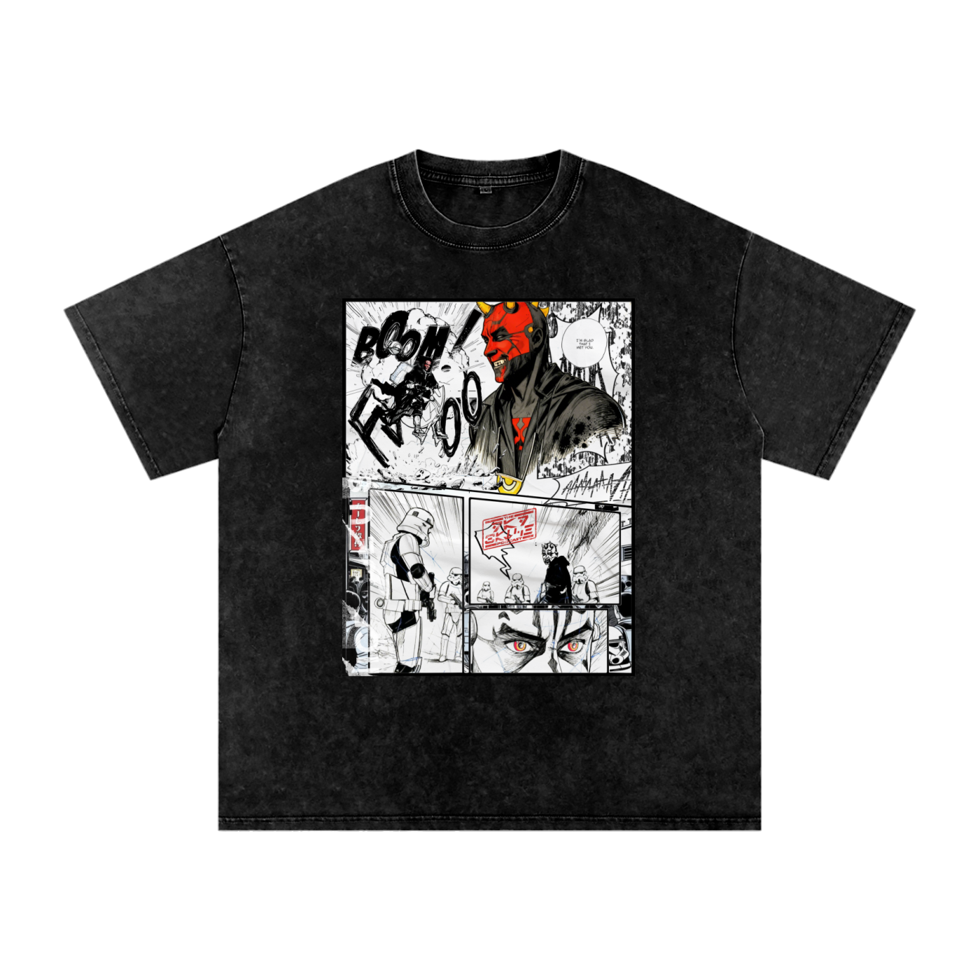 Maul 1 Washed Oversized Cotton T-Shirt